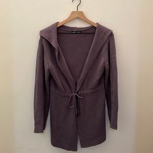 SHEIN Lazy Day Oversized Sweater purple/grayish Med